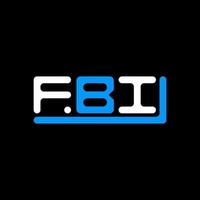 FBI lettre logo Créatif conception avec vecteur graphique, FBI Facile et moderne logo.