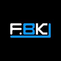 fbk lettre logo Créatif conception avec vecteur graphique, fbk Facile et moderne logo.