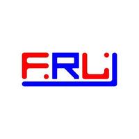 FRL lettre logo Créatif conception avec vecteur graphique, FRL Facile et moderne logo.
