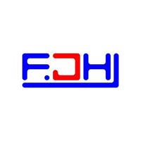 fjh lettre logo Créatif conception avec vecteur graphique, fjh Facile et moderne logo.