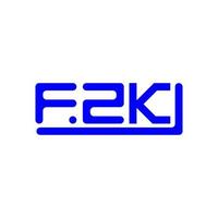 fzk lettre logo Créatif conception avec vecteur graphique, fzk Facile et moderne logo.