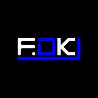 fdk lettre logo Créatif conception avec vecteur graphique, fdk Facile et moderne logo.