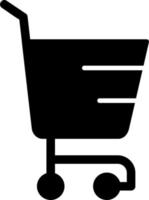 icône de vecteur de panier shopping