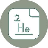 hélium vecteur icône