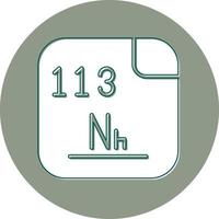 nihonium vecteur icône