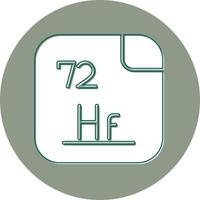 hafnium vecteur icône
