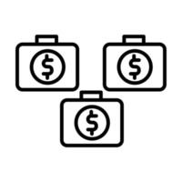 icône d'argent de vecteur