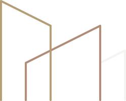 moderne architecture logo contour vecteur illustration