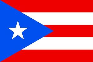 illustration simple du drapeau de porto rico pour le jour de lindépendance ou les élections vecteur