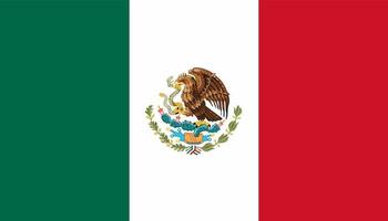 drapeau du mexique illustration simple pour le jour de l'indépendance ou l'élection vecteur