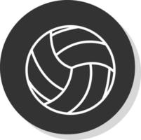 conception d'icône de vecteur de volley-ball