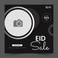 eid vente social médias Publier modèle conception. pour social médias des postes, Instagram, et la toile l'Internet les publicités. eid offre bannière vecteur