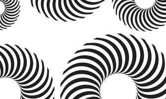 noir et blanc abstrait cercle forme Contexte vecteur