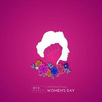 international aux femmes journée 8 Mars social médias Publier vecteur