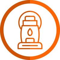 conception d'icône de vecteur de lampe à huile