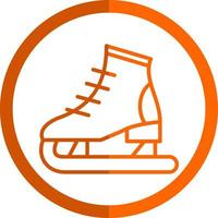 conception d'icône de vecteur de patinage sur glace