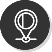 conception d'icône de vecteur de localisation de dubaï