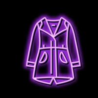 manteau de soirée vêtements d'extérieur femme couleur icône illustration vectorielle vecteur