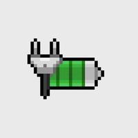 mise en charge batterie signe dans pixel art style vecteur