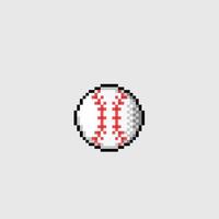 base-ball dans pixel art style vecteur