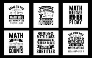 vecteur math est une pièce de pi T-shirt conception
