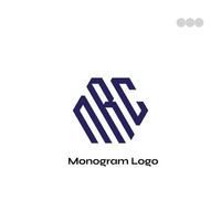 CNRC initiale moderne logo conception vecteur