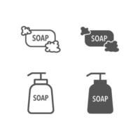 illustration vectorielle d'icône isolé de savon. signe plat salière et poivrière pour concept mobile et conception de sites Web vecteur