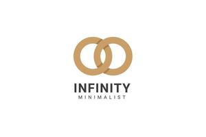 minimaliste infini logo vecteur icône illustration
