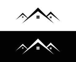 création de logo de maison vecteur