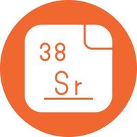 strontium vecteur icône