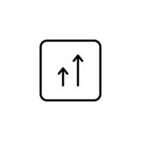 graphique icône avec contour style vecteur