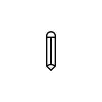 crayon icône avec contour style vecteur