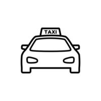 Taxi icône vecteur logo modèle