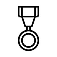 médaille icône contour style militaire illustration vecteur armée élément et symbole parfait.