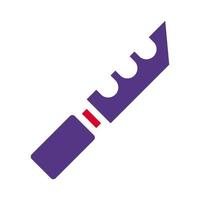 couteau icône solide rouge violet style militaire illustration vecteur armée élément et symbole parfait.