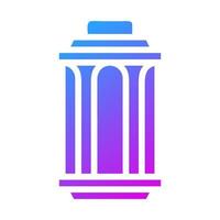lanterne icône solide pente violet style Ramadan illustration vecteur élément et symbole parfait.