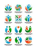 Créatif communauté Partenariat et affaires société, personnes, groupe, génial travail logo conception vecteur