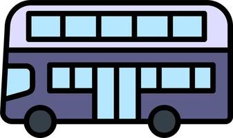 double decker autobus vecteur icône