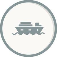 icône de vecteur de bateau de croisière