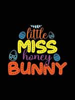 Pâques journée typographie Oeuf caractères T-shirt conception vacances salutation mignonne lapin vecteur art