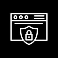 conception d'icône de vecteur de sécurité de site Web