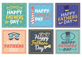 Carte de voeux Happy Fathers Day vecteur