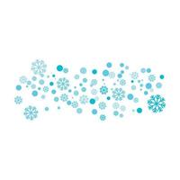 flocons de neige style conception illustration vecteur