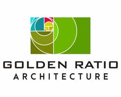 géométrique d'or rapport construction logo conception. vecteur
