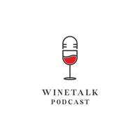 du vin verre et micro Podcast logo conception vecteur icône