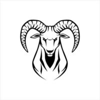 sauvage ibex tête symbole illustration conception vecteur