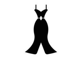 mariage robe icône silhouette clipart illustration vecteur modèle