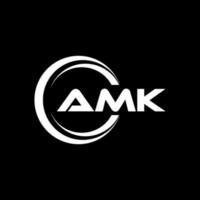 amk lettre logo conception dans illustration. vecteur logo, calligraphie dessins pour logo, affiche, invitation, etc.