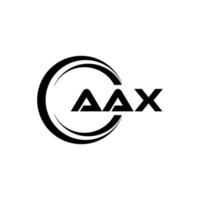 aax lettre logo conception dans illustration. vecteur logo, calligraphie dessins pour logo, affiche, invitation, etc.