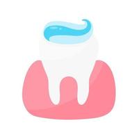 dentaire santé se soucier résoudre le problème de dent pourriture et gonflé les gencives dans le bouche. vecteur